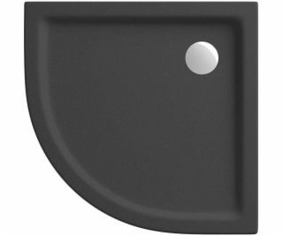 Cersanit PŮLKRUHOVÁ SPRCHOVÁ VANIČKA TAKO 80X4 MATNÁ ČERNÁ