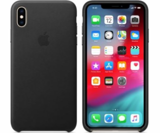 Apple Kožený kryt iPhone XS Max černý