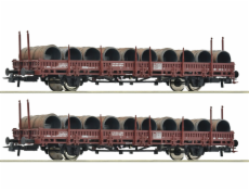 Roco Sada 2 ks klanicových vozů Ks s nákladem ÖBB - 6600120