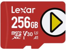 Lexar paměťová karta 256GB PLAY microSDXC™ UHS-I cards, čtení/zápis 205/140 MBs