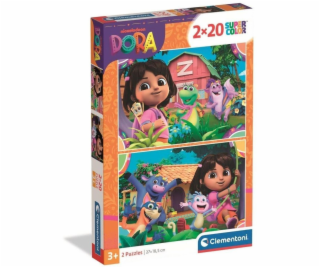 Delione Clementoni Super Color Dora 24827, 27x18,5, 40 ks.