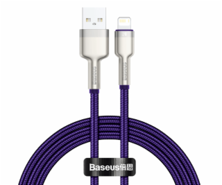Kabel USB pro Lightning Baseus Cafule, 2,4 A, 1 m (fialový)