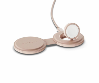 Satechi Qi2 OntheGo 2-in-1 Wireless Charger - Desert Rose