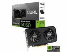 ASUS VGA NVIDIA GeForce RTX 5050 DUAL OC 8G, 8G GDDR6, 3xDP, 1xHDMI