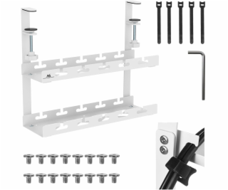 Organizér kabelů Maclean pod stůl, max. zatížení 5 kg, 2 ...
