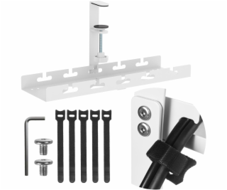 Organizér kabelů Maclean pod stůl, max. zatížení 5 kg, bí...