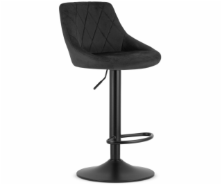 Leobert KAST stolička - černý samet / černá podnož