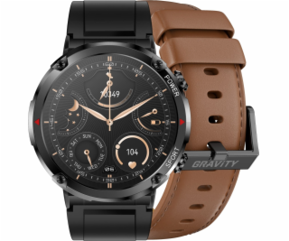 Gravity Pánské chytré hodinky SMARTWATCH GT21-4 BK/RD/BK