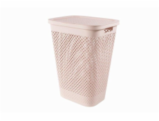 Koš na prádlo Curver Pure 55 l růžový s víkem