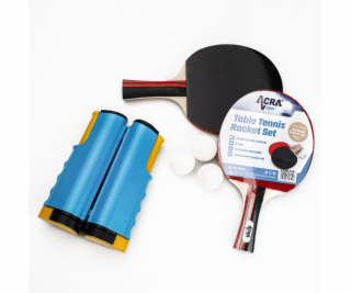 Acra set na stolní tenis, 2 rakety, míčky a síť