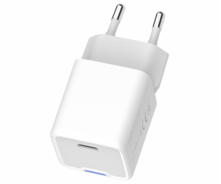 COLORWAY 1x USB-C/ síťová nabíječka/ GaN/ PD/ PPS/ 20W/ Bílá