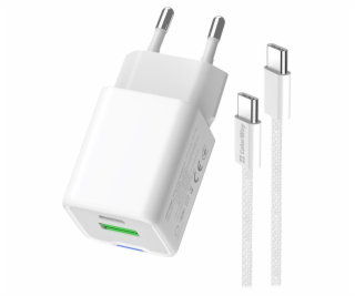 COLORWAY 1x USB-C/ 1x USB-A/ síťová nabíječka/ GaN/ PD/ P...