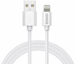 Savio Kabel USB-A na Lightning CL-192 1m bílý