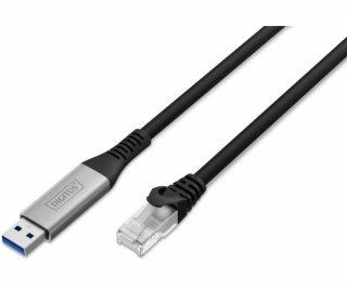 Digitus USB 3.2 Gen1 - RJ45 Ethernet kabel 1Gbit/s - Kabe...