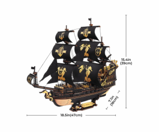 RoboTime 3D mechanická skládačka Plachetnice Mořský koník