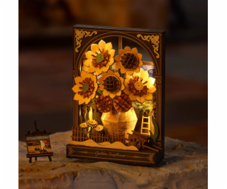 RoboTime 3D dřevěná skládačka Zlaté slunečnice