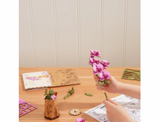 RoboTime 3D dřevěná skládačka Fialová orchidej