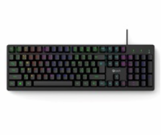 C-TECH Klávesnice Riven, Drátová USB, černá