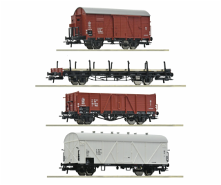 Roco Sada 4 ks nákladních vagónů PKP - 6600101