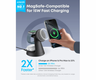 Bezdrátová nabíječka Anker MagGo B25M4 15W černá