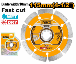 Ingco kotouč diamantový 115 x 10 mm