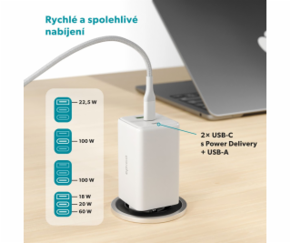 Epico UltraBoost GaN 100W síťový adaptér EA100 