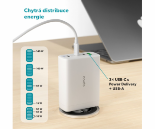Epico UltraBoost GaN 140W síťová rychlonabíječka EA140 - ...