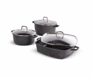 Lamart LT1287 Sada nádobí CAST 6 ks, černá