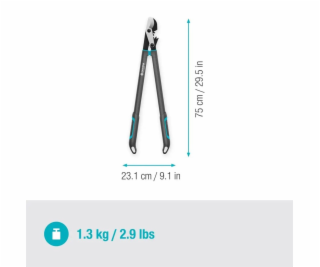 Gardena 12051-20 Nůžky na větve dvoubřité EnergyCut pro L