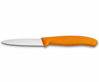 Victorinox Nůž kuchyňský oranžový 8cm vlnka