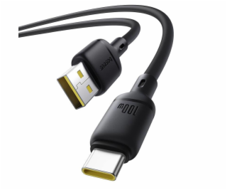 Rychlonabíjecí kabel Baseus Silky USB/USB-C 1m 100W černý