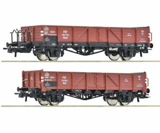 Roco Sada 2 ks otevřených nákladních vagónů PKP - 6600150