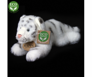 Rappa Plyšový tygr bílý ležící 17 cm ECO-FRIENDLY