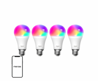 Chytrá LED žárovka Meross MSL120 WiFi (HomeKit) (čtyřbalení)