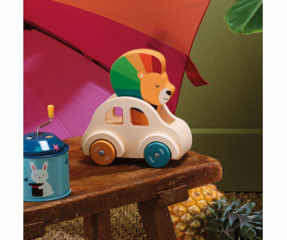 Vilac Dřevěné autíčko s klaksonem Lev