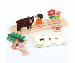 Vilac Dřevěná logická hra Postav to správně! Les