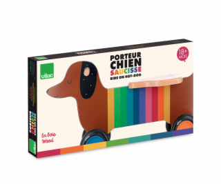 Vilac Dřevěné odrážedlo Barevný pejsek