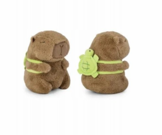 Daffi Plyšová hračka Kapybara s batohem ve tvaru želvy 21 cm