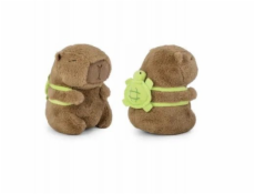 Daffi Plyšová hračka Kapybara s batohem ve tvaru želvy 21 cm