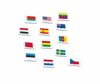 Larsen Vzdělávací puzzle Vlajky 80 dílků