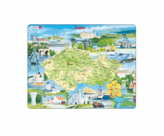 Larsen Vzdělávací puzzle Česká republika Památky 78 dílků