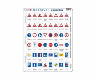 Larsen Vzdělávací puzzle Dopravní značky 48 dílků