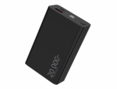 WG - Power Bank 20000 mAh, USB-C PD 20W + USB-A QC 22.5W, černá