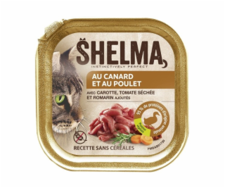 SHELMA Duck and chicken pate - mokré krmivo pro kočky - 100g