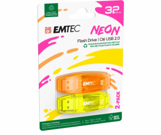 Emtec USB2.0 C410 32GB Neon 2 pcs