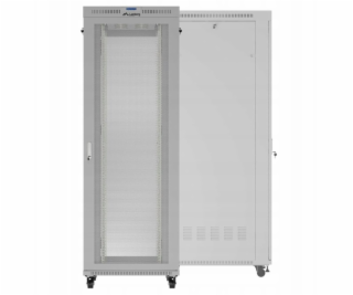 Lanberg 19  47U 800x1200 šedá stojatá racková skříň s per...