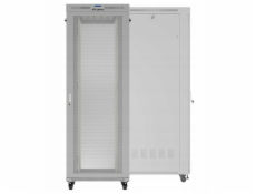 Lanberg 19  47U 800x1200 šedá stojatá racková skříň s perforovanými dveřmi LCD (ploché balení) V2