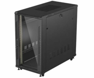 Lanberg 19  22U 600x1200 černá stojící racková skříň se s...