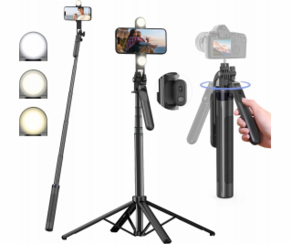 Hurtel Selfie tyč WH181D-Y1S, teleskopický stativ 1,75 m,...