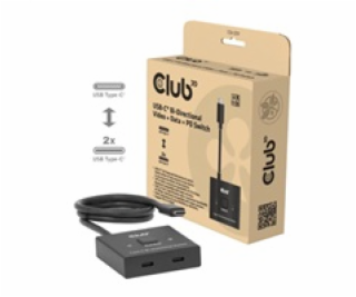 Club3D Switch, USB-C na 2xUSB-C Oboustranný 2v1, 8K60Hz, ...